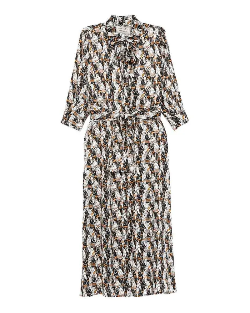 Alessandro Enriquez Knielanges Kleid - Bunt Bunt