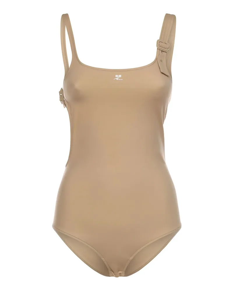 Courrèges Badeanzug - Beige Beige