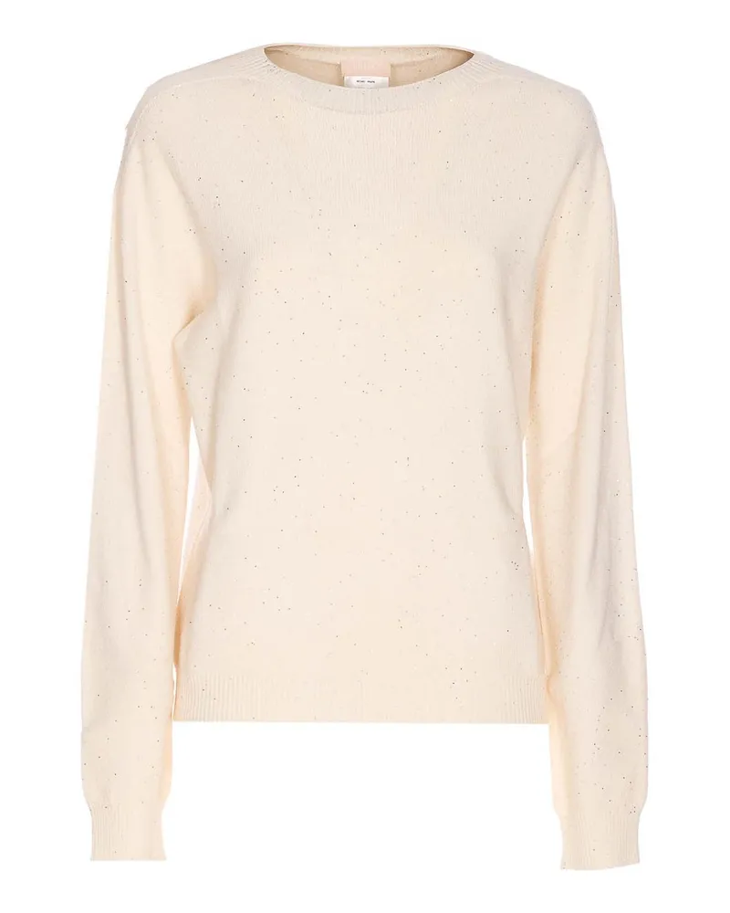 Liu Jo Rundhalspullover - Weiß Weiß