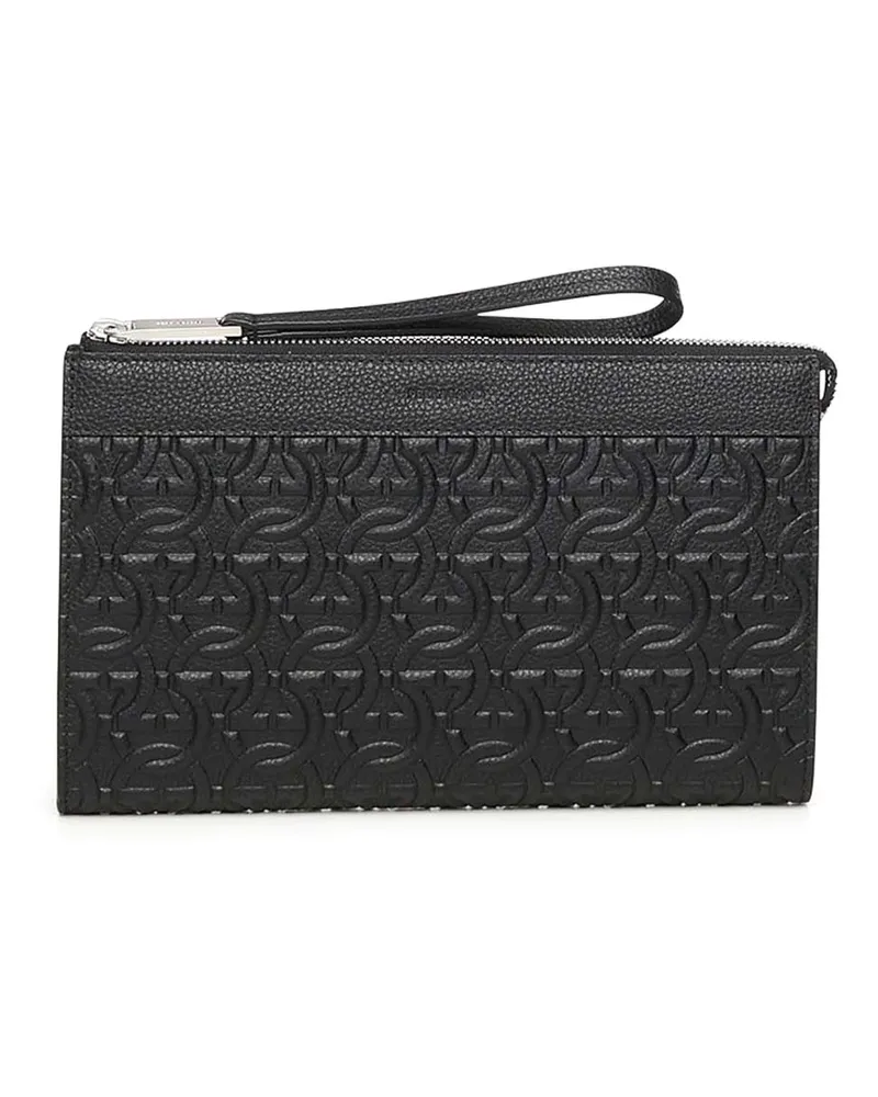 Ferragamo Clutch - Schwarz Schwarz