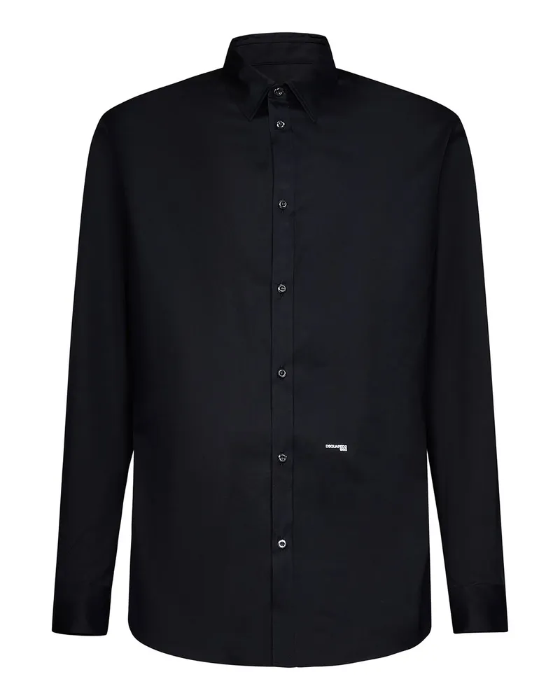 Dsquared2 Hemd - Schwarz Schwarz