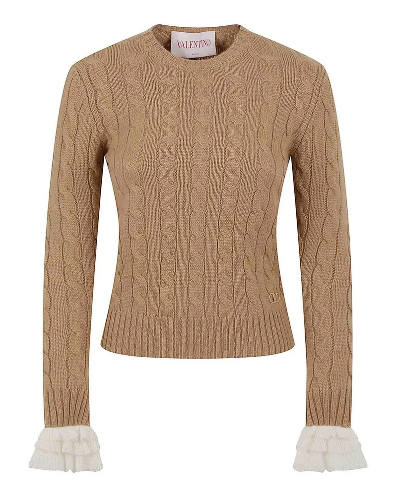 Valentino Garavani U-Boot-Pullover - Hellbraun Hellbraun