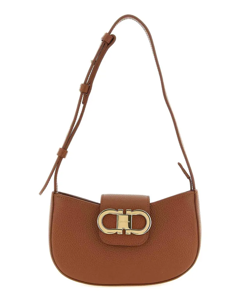 Ferragamo Schultertasche - Braun Braun