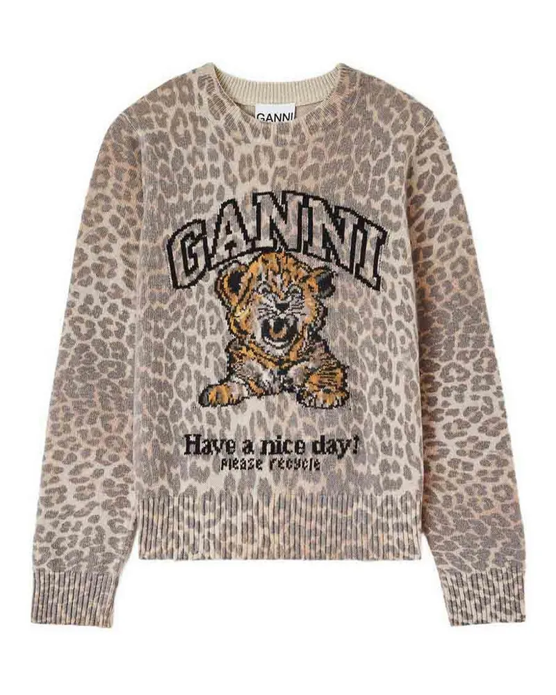 Ganni Sweatshirt - Beige Beige