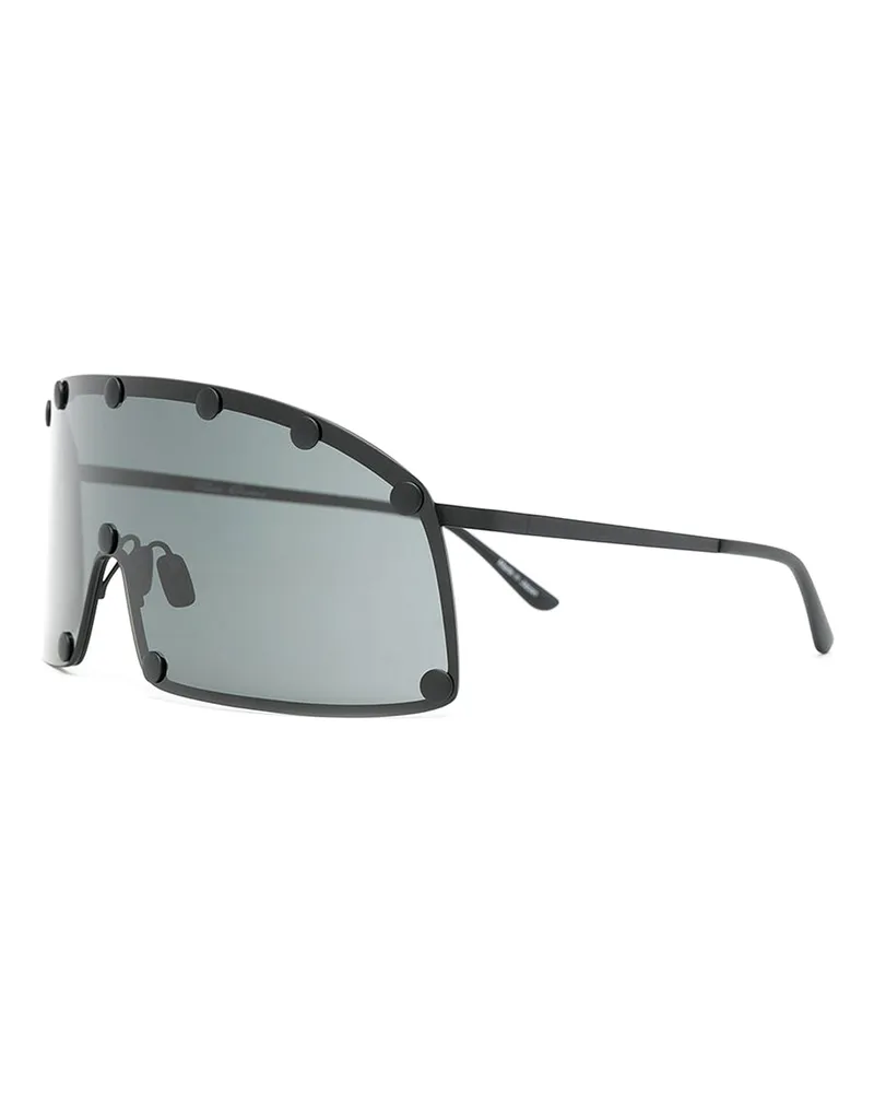 Rick Owens Sonnenbrille - Schwarz Schwarz