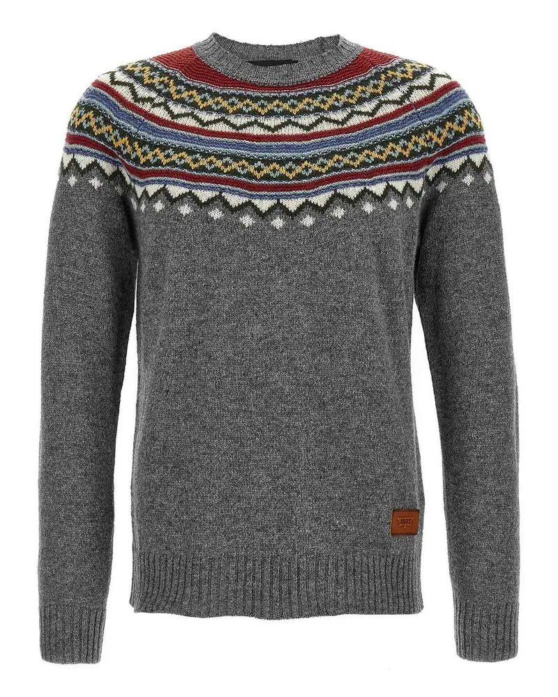 Dsquared2 Rundhalspullover - Bunt Bunt
