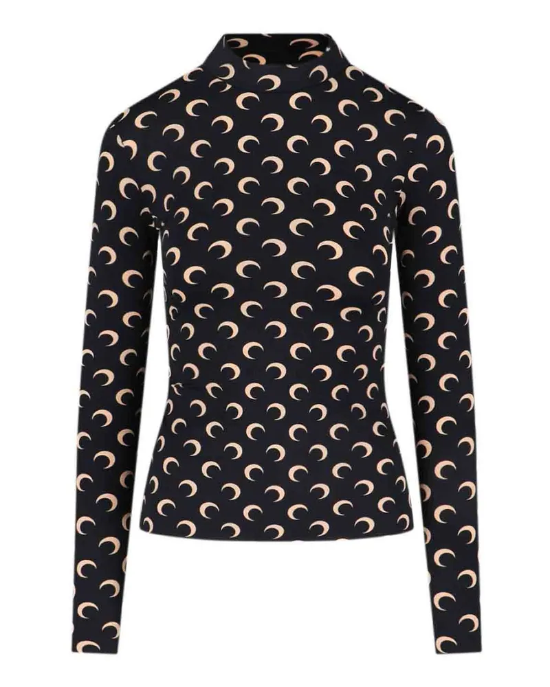 Marine Serre Top - Schwarz Schwarz