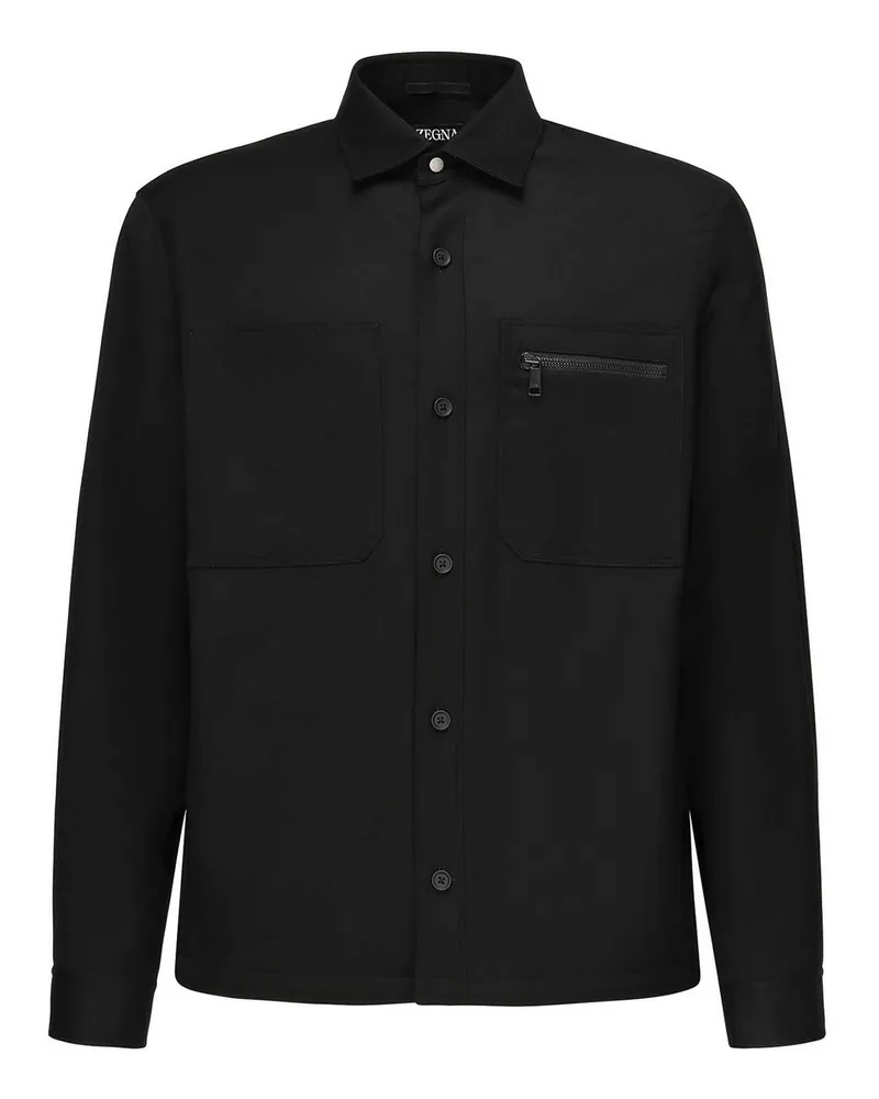 Ermenegildo Zegna Hemd - Schwarz Schwarz
