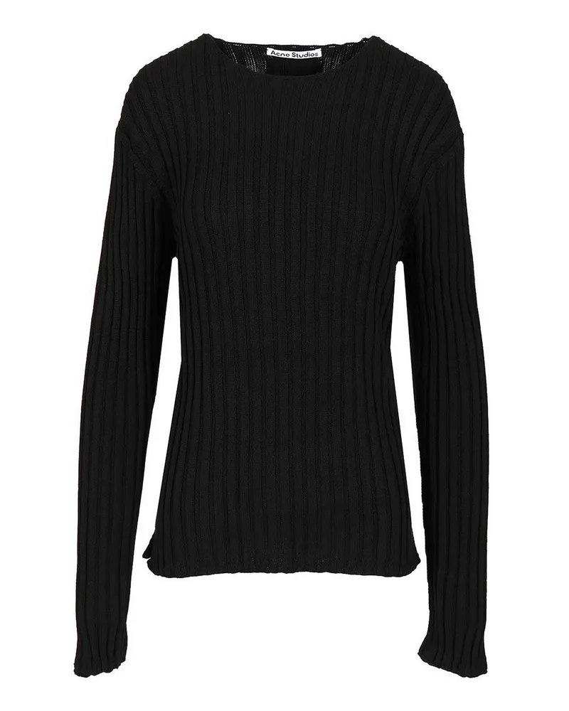 Acne Studios Rundhalspullover - Schwarz Schwarz