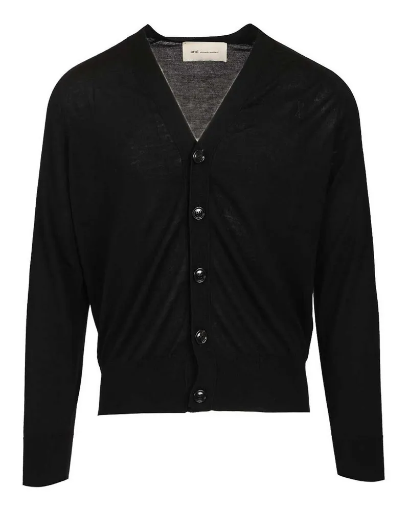 AMI Paris Cardigan - Schwarz Schwarz