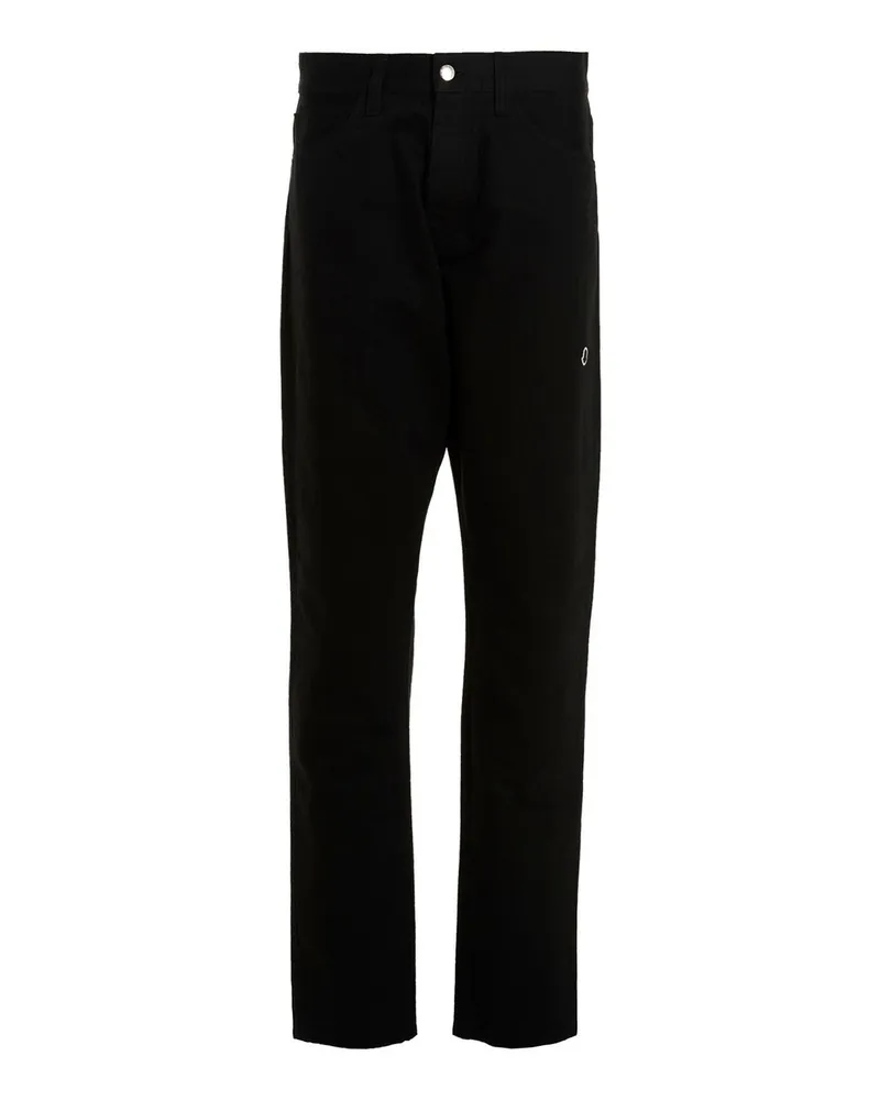 Moncler Straight Leg Jeans - Schwarz Schwarz