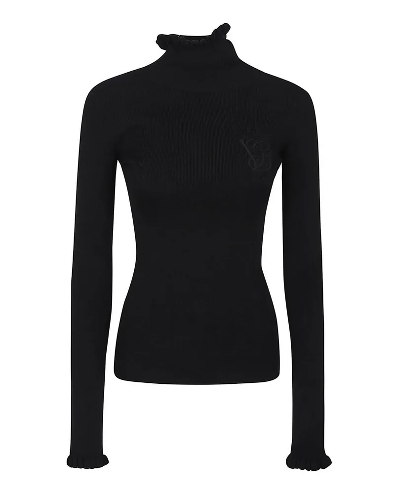 Valentino Garavani Rundhalspullover - Schwarz Schwarz