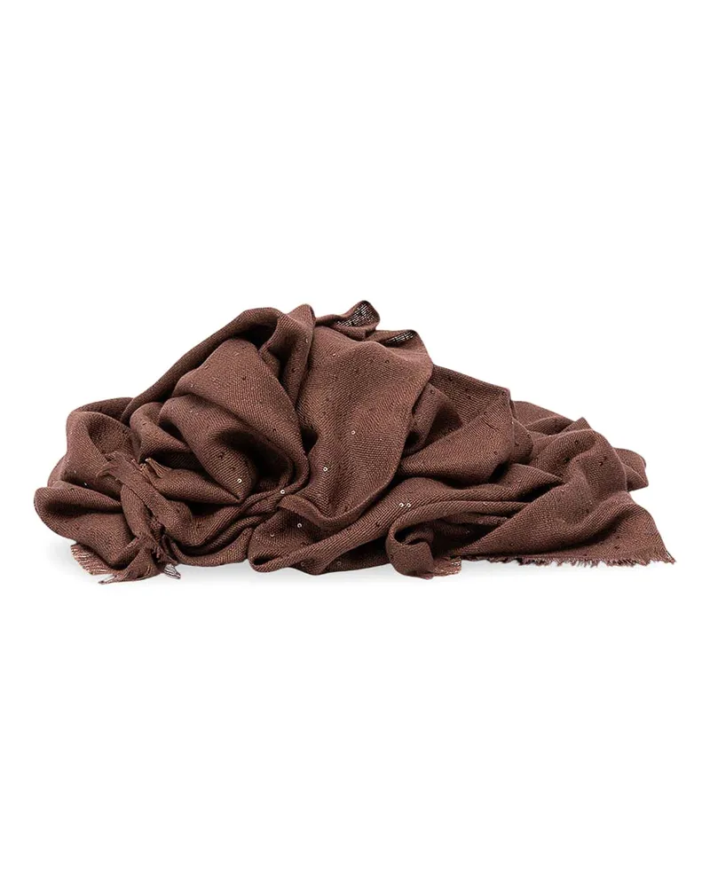 Brunello Cucinelli Schal - Dunkelbraun Dunkelbraun