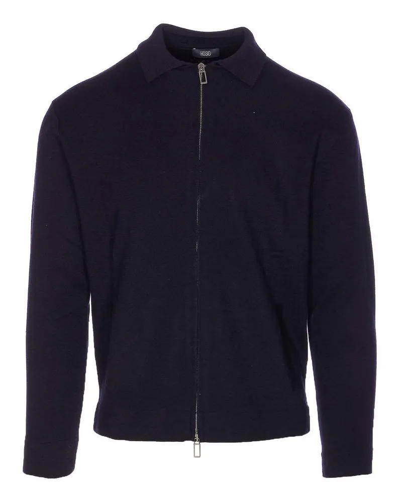 HOSIO Rollkragenpullover - Blau Blau