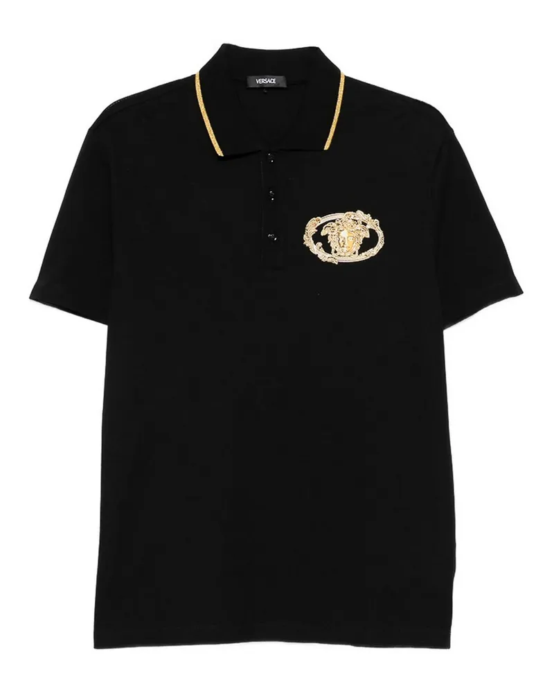 Versace Rundhalspullover - Schwarz Schwarz