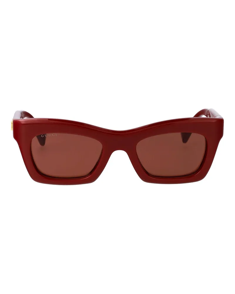 Gucci Sonnenbrille - Dunkelrot Dunkelrot