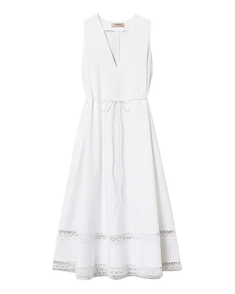 Twin-Set Maxikleid - Weiß Weiß