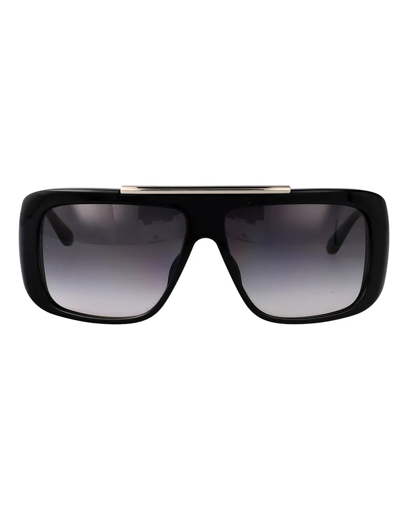 Alexander McQueen Sonnenbrille - Schwarz Schwarz