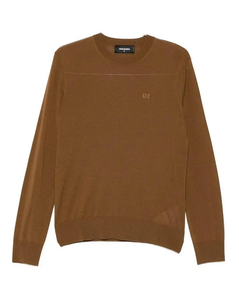 Dsquared2 Rundhalspullover - Beige Beige