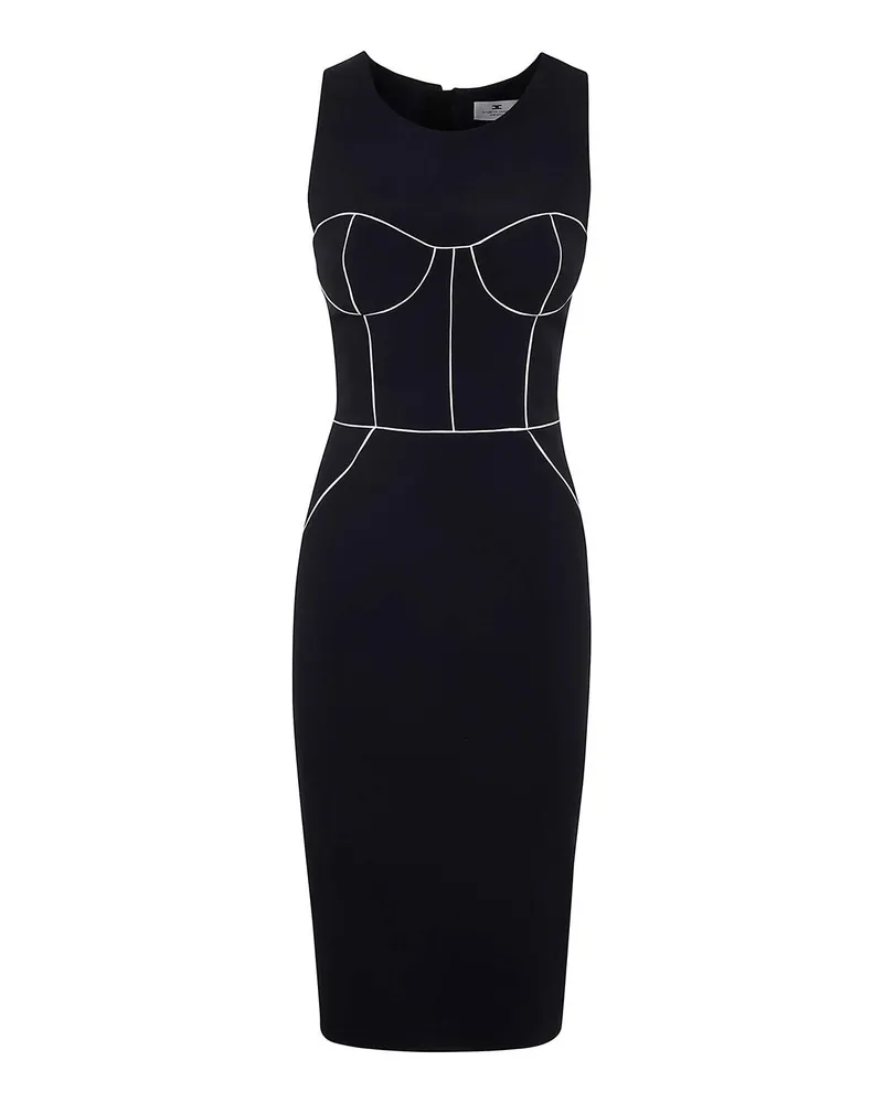 Elisabetta Franchi Knielanges Kleid - Schwarz Schwarz