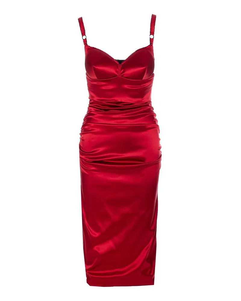 Dolce & Gabbana Knielanges Kleid - Rot Rot