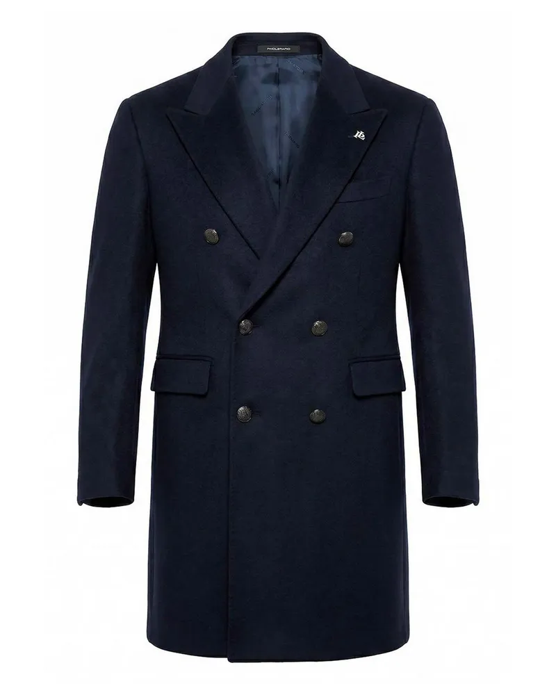 Tagliatore Knielanger Mantel - Blau Blau