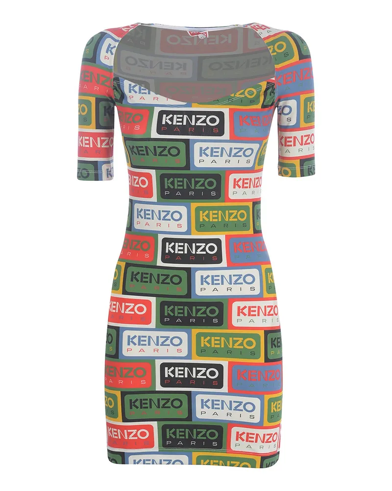 Kenzo Kurzes Kleid - Bunt Bunt