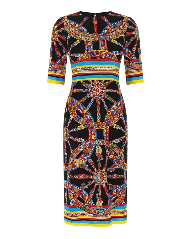 Dolce & Gabbana Knielanges Kleid - Bunt Bunt