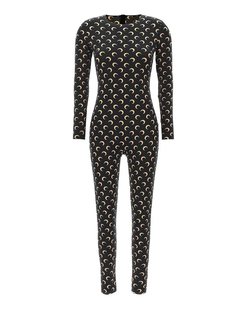 Marine Serre Rundhalspullover - Schwarz Schwarz