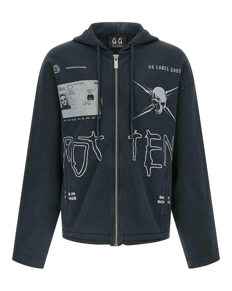 44 LABEL GROUP Sweatshirt - Schwarz Schwarz