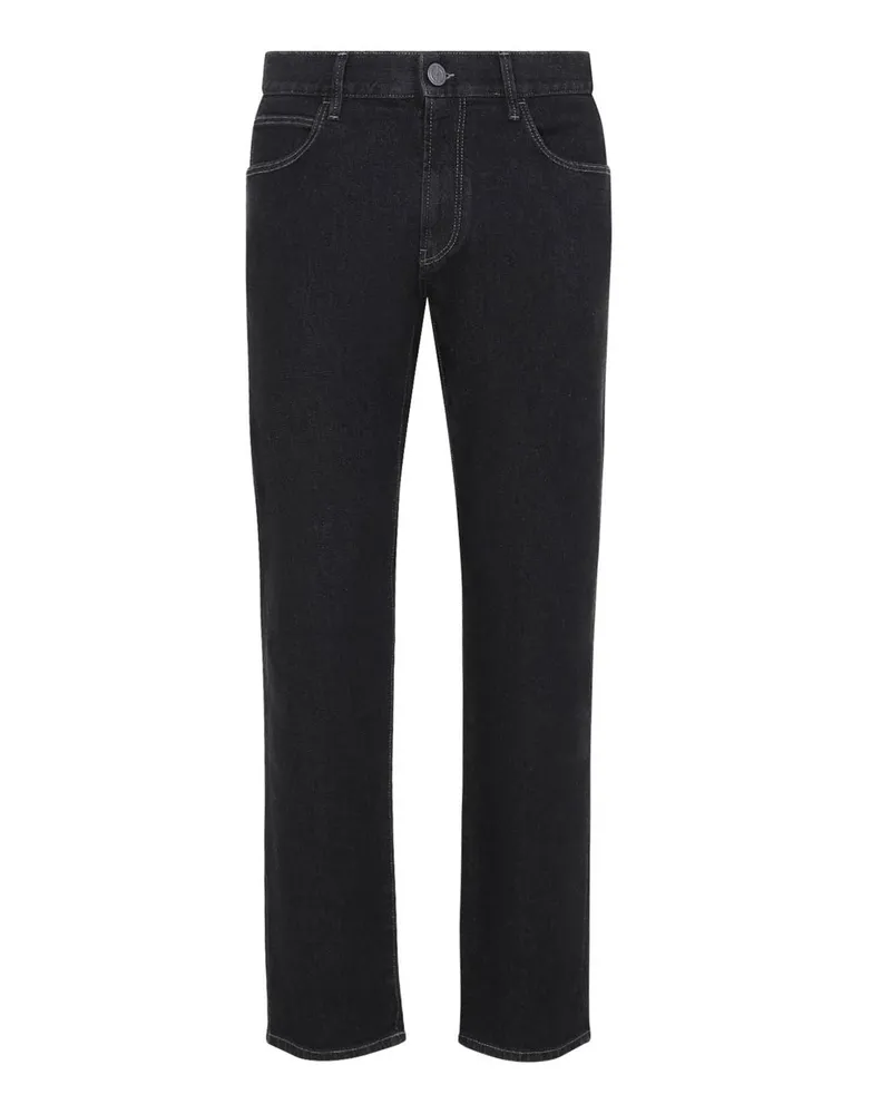 Giorgio Armani Casual Hose - Schwarz Schwarz