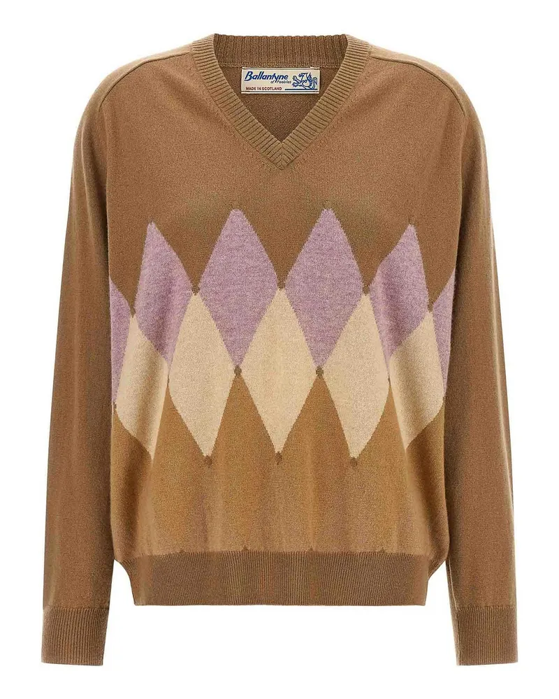 Ballantyne Rundhalspullover - Beige Beige