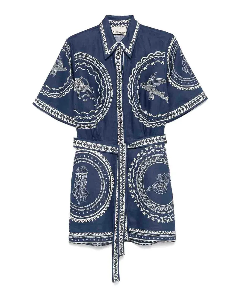 ALEMAIS Kurzes Kleid - Blau Blau