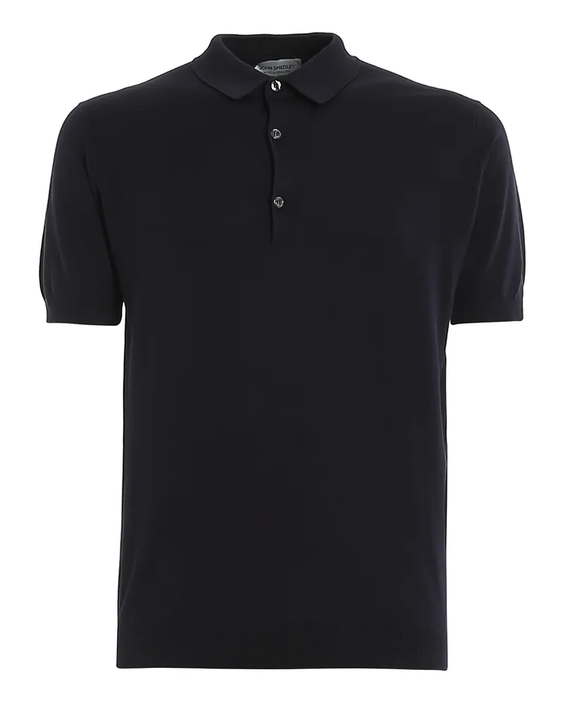 John Smedley Poloshirt - Dunkelblau Dunkelblau