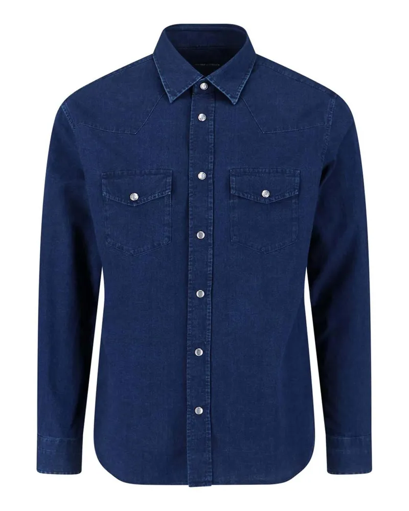 Tom Ford Hemd - Blau Blau