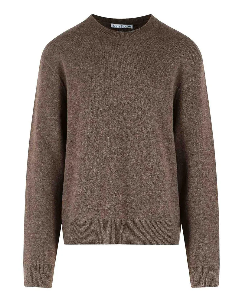 Acne Studios Rundhalspullover - Braun Braun