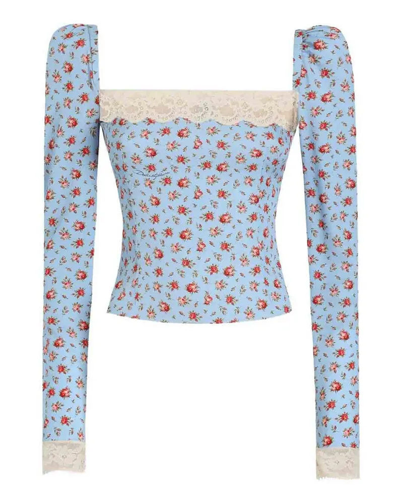 Dolce & Gabbana Bluse - Hellblau Hellblau