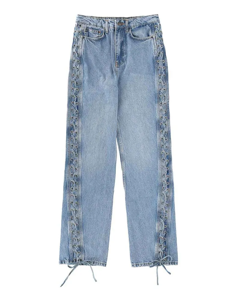 ROTATE Birger Christensen Schlagjeans - Blau Blau