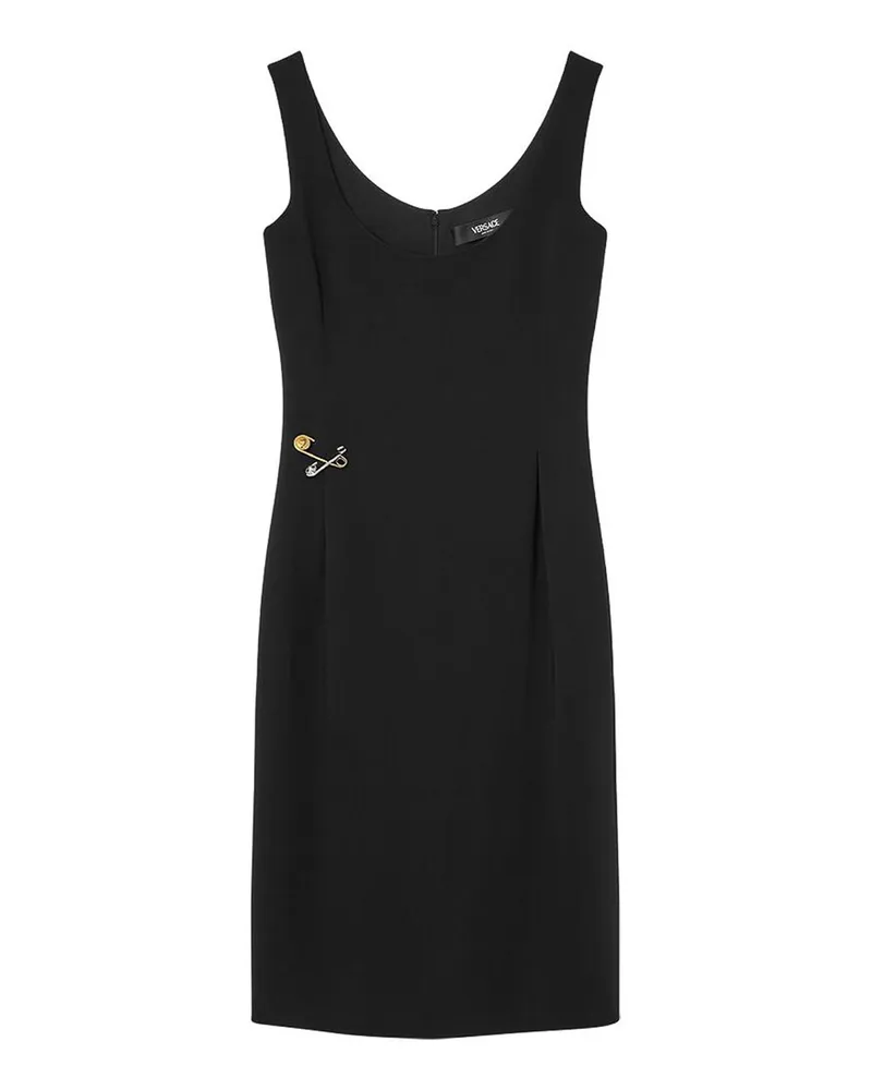 Versace Knielanges Kleid - Schwarz Schwarz