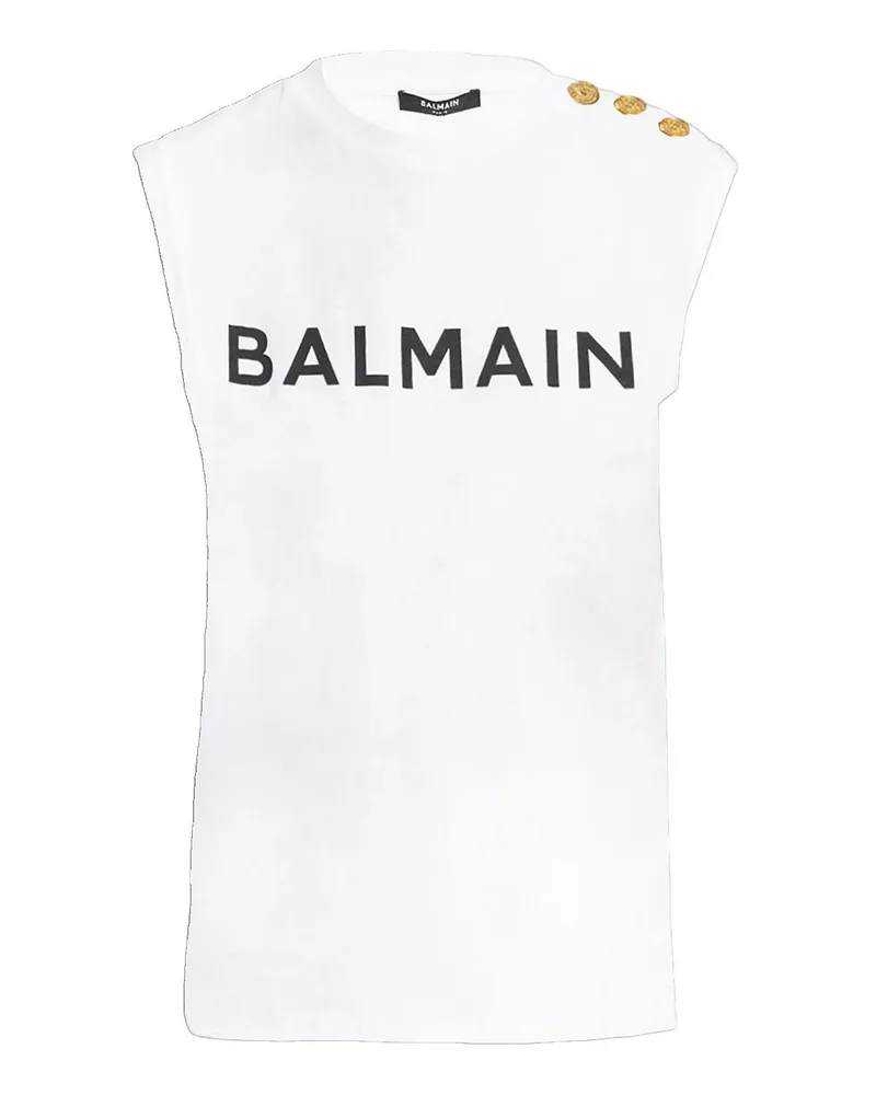 Balmain T-Shirt - Weiß Weiß