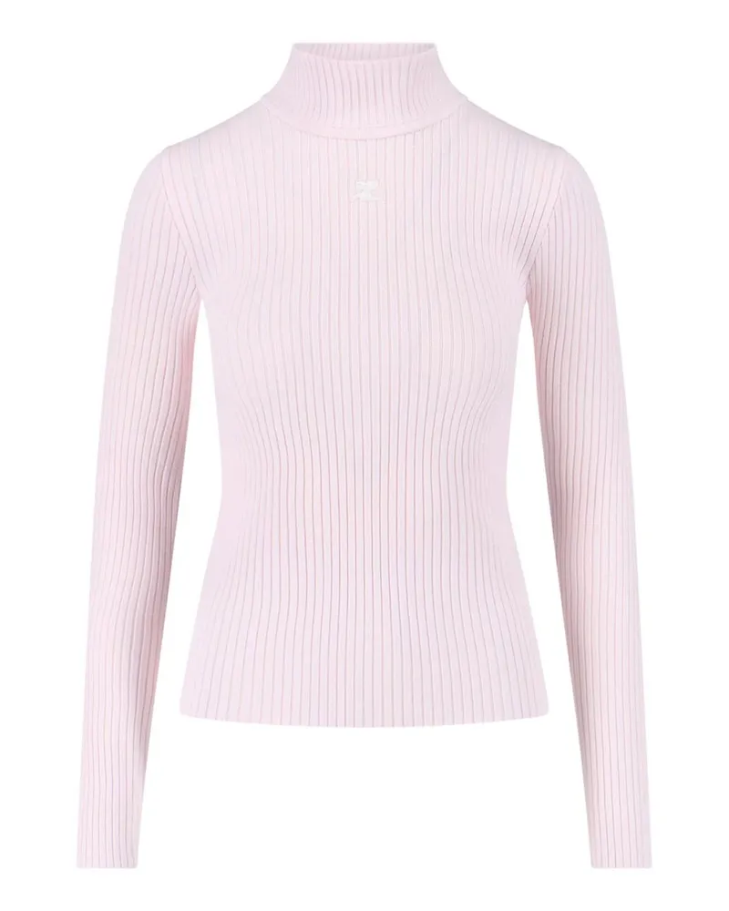 Courrèges Rollkragenpullover - Nude Nude