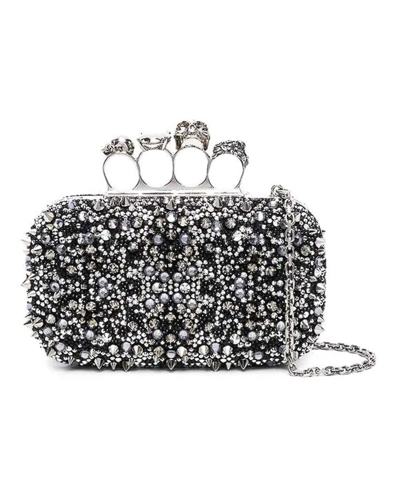 Alexander McQueen Schultertasche - Schwarz Schwarz