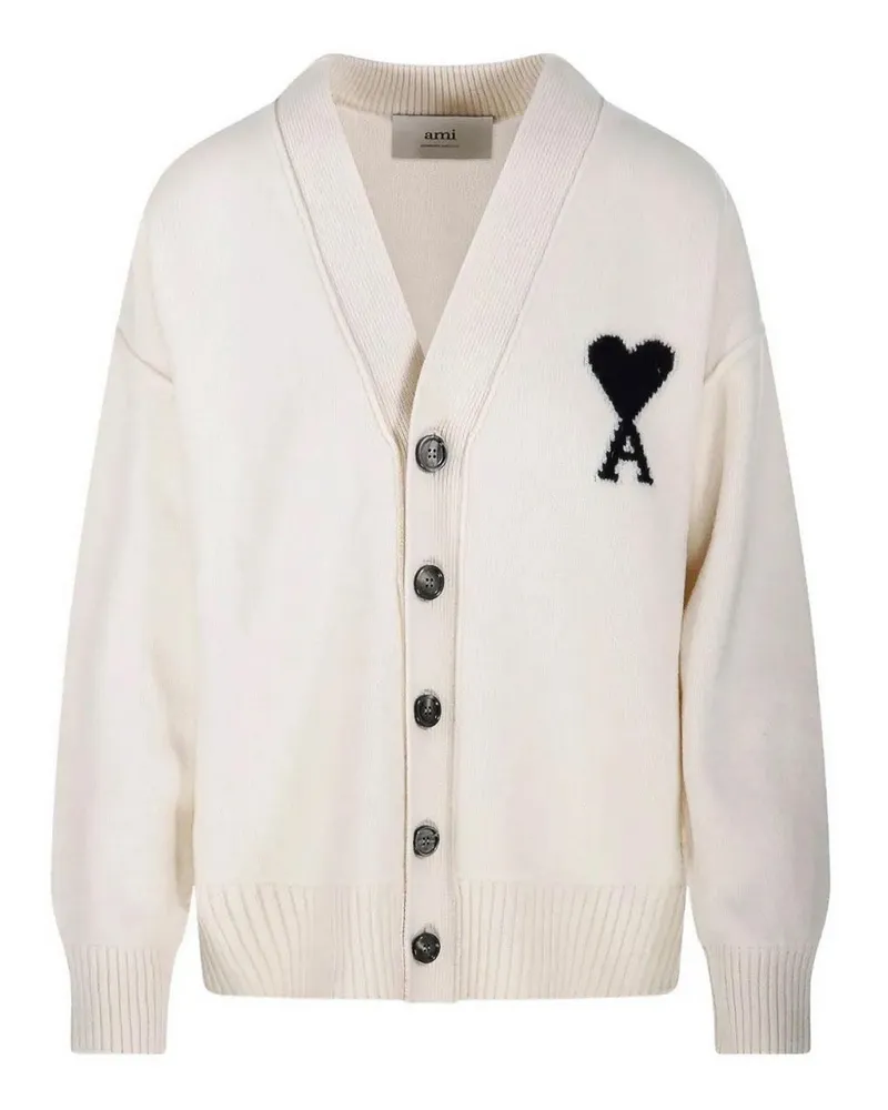 AMI Paris Cardigan - Weiß Weiß