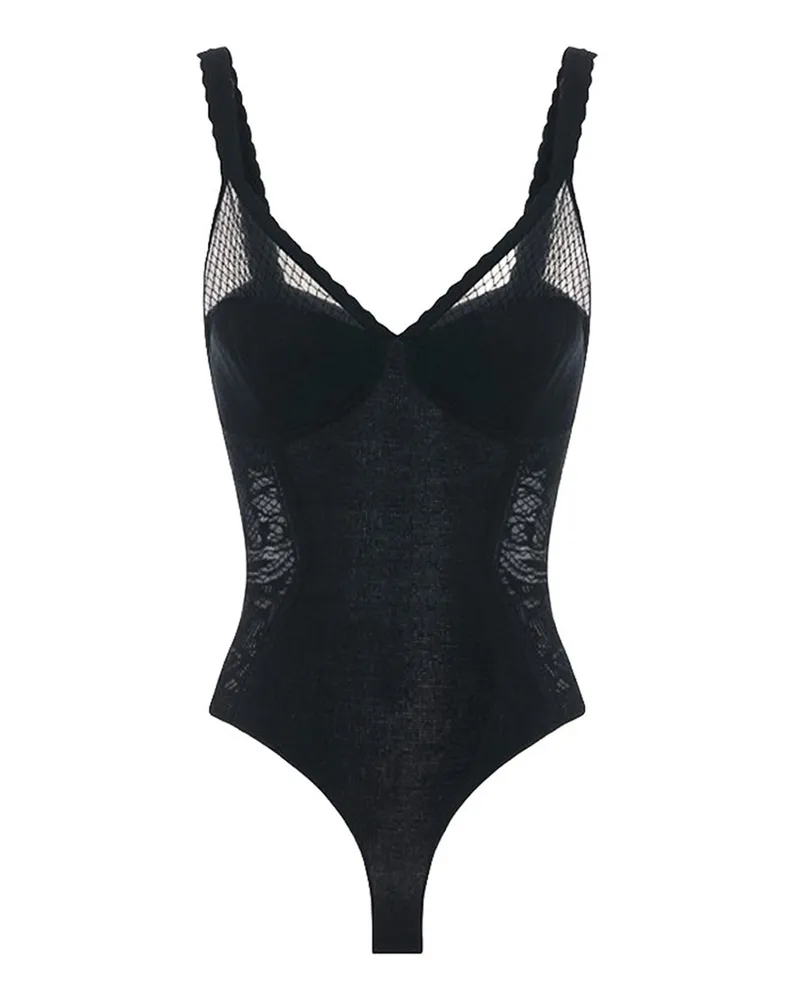 Elisabetta Franchi Top - Schwarz Schwarz