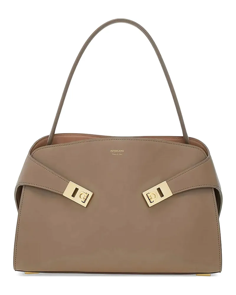 Ferragamo Schultertasche - Grau Grau