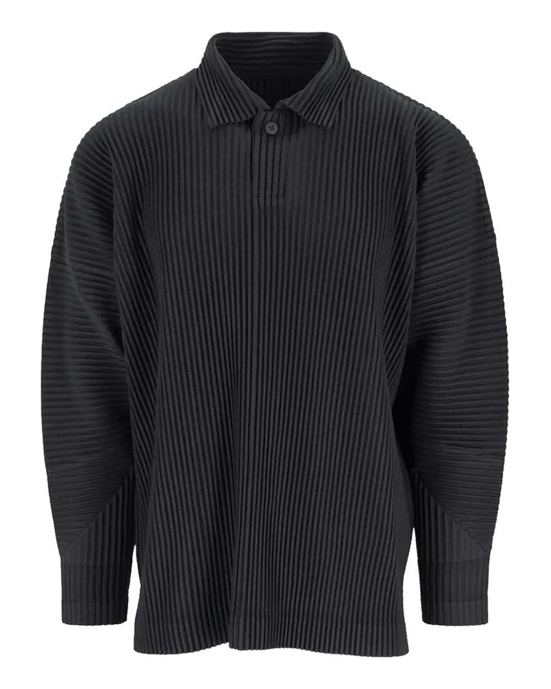 Issey Miyake Poloshirt - Schwarz Schwarz