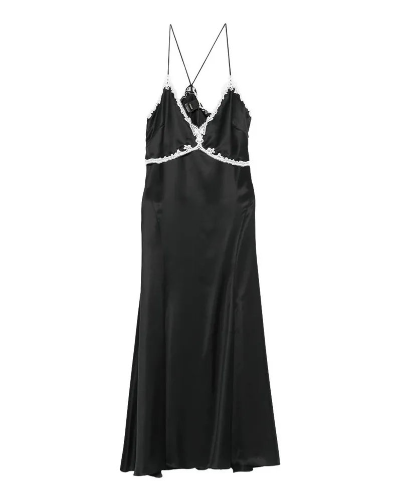 Pinko Knielanges Kleid - Schwarz Schwarz
