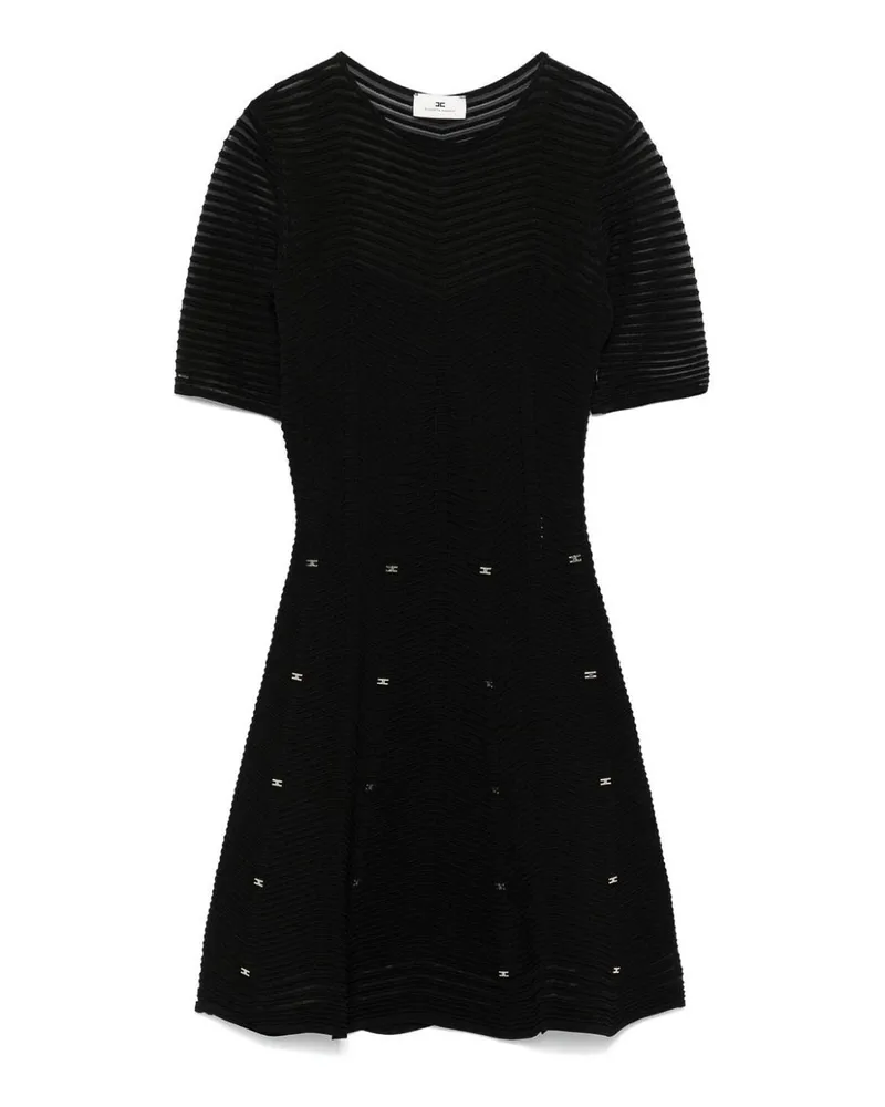 Elisabetta Franchi Knielanges Kleid - Schwarz Schwarz