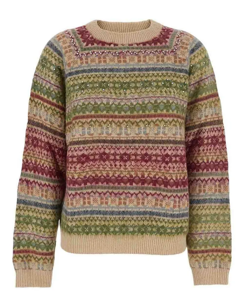 Semicouture Rundhalspullover - Bunt Bunt