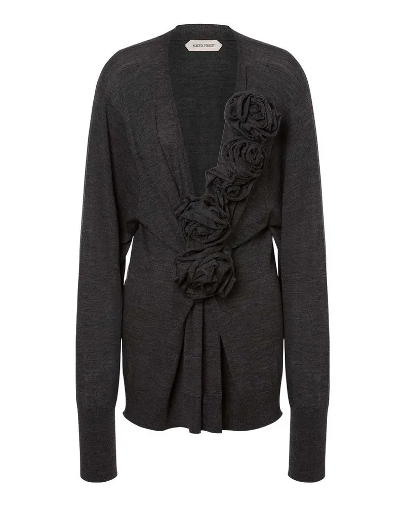 Alberta Ferretti Rundhalspullover - Grau Grau